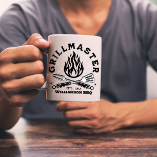 Mug GRILLMASTER Rustique / Papa plaisante Personnalisé
