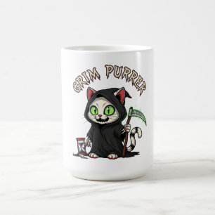 Mug Grim Purrer Halloween Chat