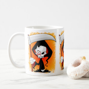 Mug Grim Reaper Déplaisant Drôle Cartoon