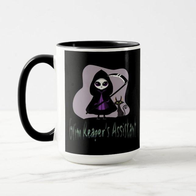 Mug Grim Reaper's Assistant mignonne faucheuse (Gauche)