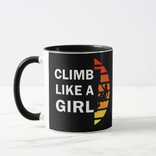 Mug Grimper comme une femme escalade rock