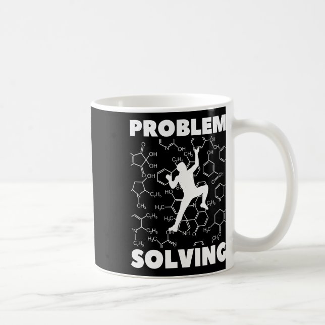 Mug Grimpeur de résolution de problèmes, Chimie de l'e (Droite)