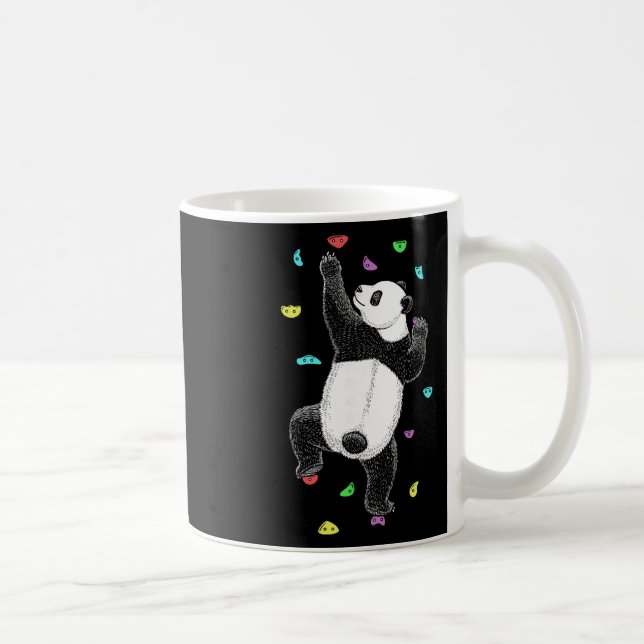 Mug Grimpeur Mur D'escalade Intérieur Panda Drôle (Droite)