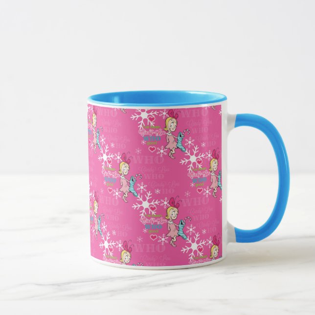 Mug Grinch | Cindy-Lou Qui motif férié rose (Droite)