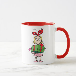 Mug Grinch Cindy-Lou Who - Tenant un Cadeau