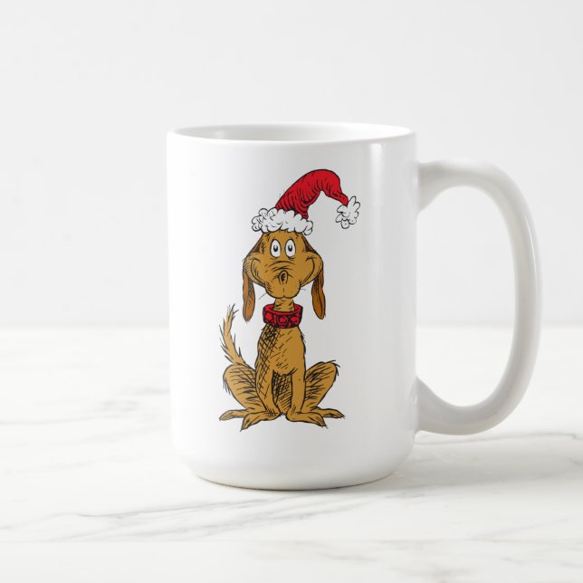 Mug Grinch Classique | Max - Chapeau de Père Noël (Droite)