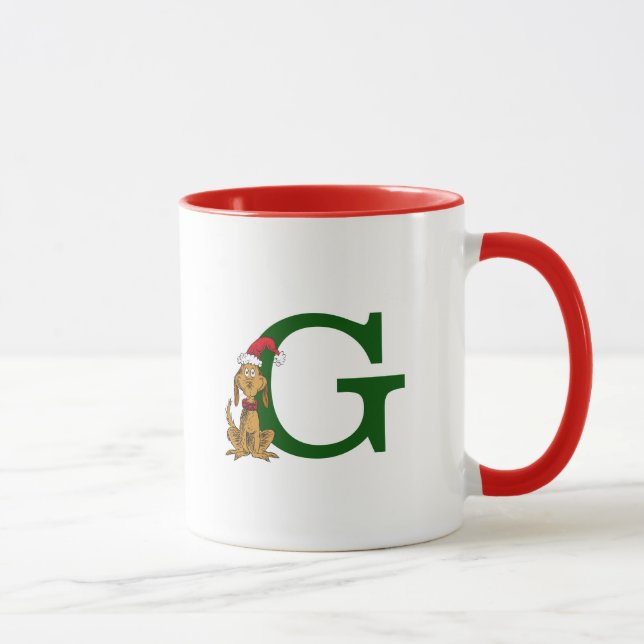 Mug Grinch classique max | Monogramme G (Droite)