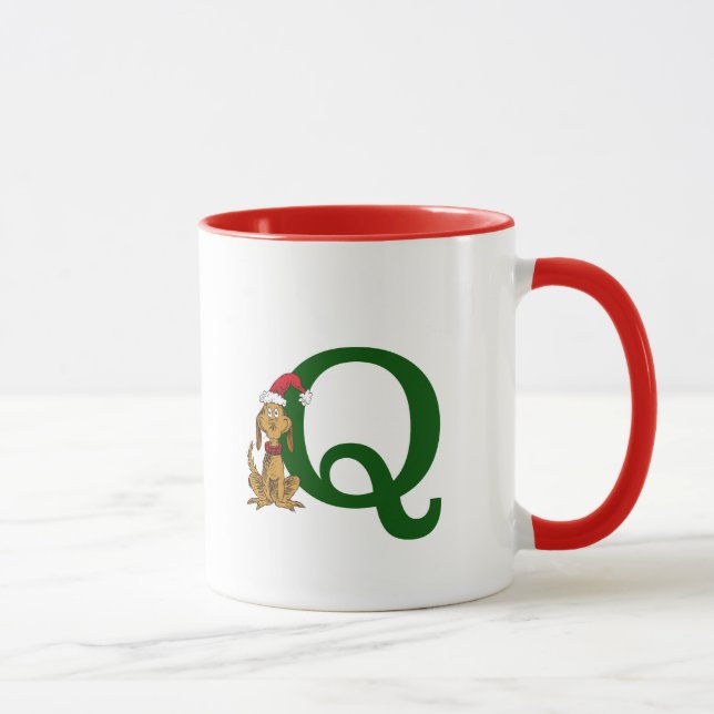 Mug Grinch classique max | Monogramme Q (Droite)