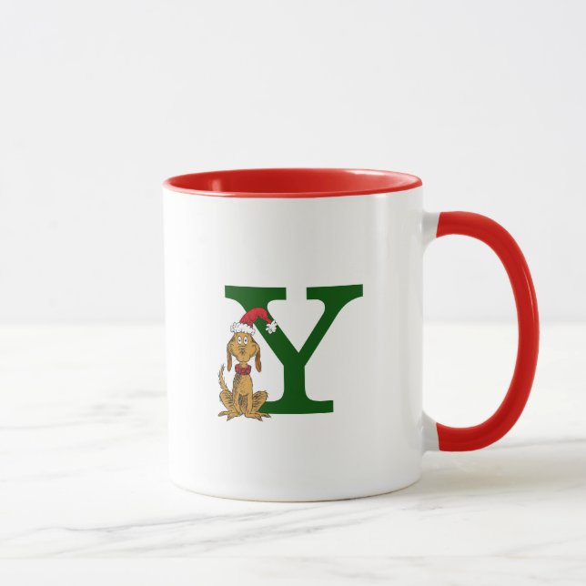 Mug Grinch classique max | Monogramme Y (Droite)