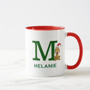 Mug Grinch classique max   Nom et monogramme M