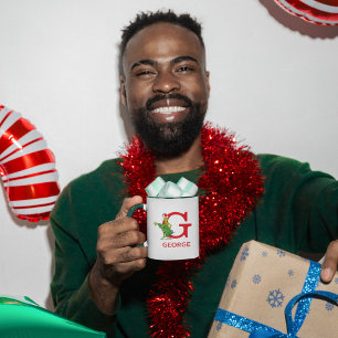 Mug Grinch classique   Naughty Name & Monogram G