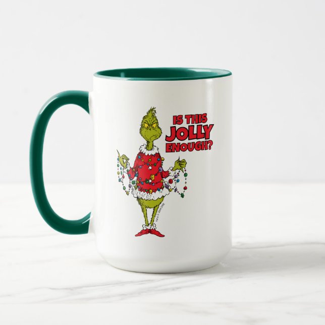 Mug Grinch | "Est-ce assez joyeux?" (Gauche)