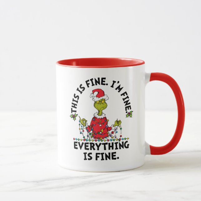 Mug Grinch | Everything is Fine (Droite)