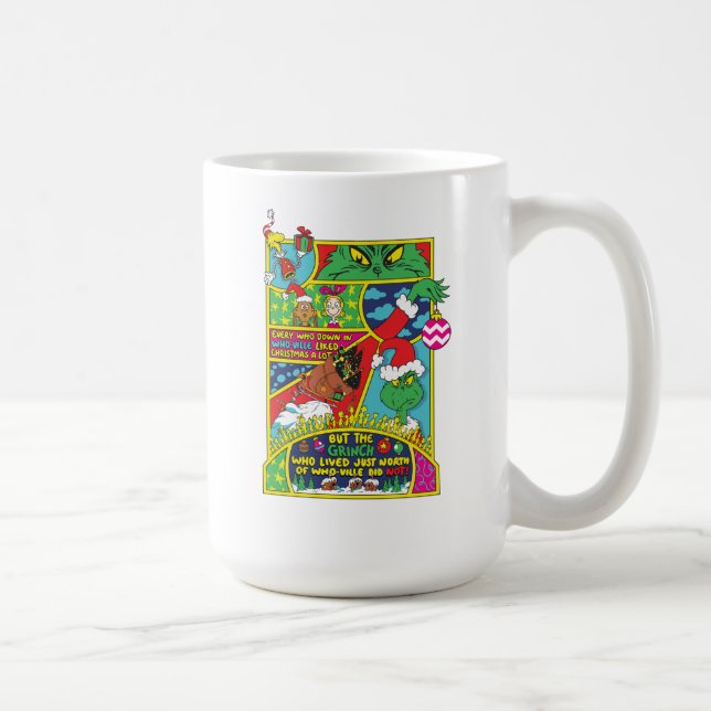 Mug Grinch | Graphique de bande dessinée (Droite)