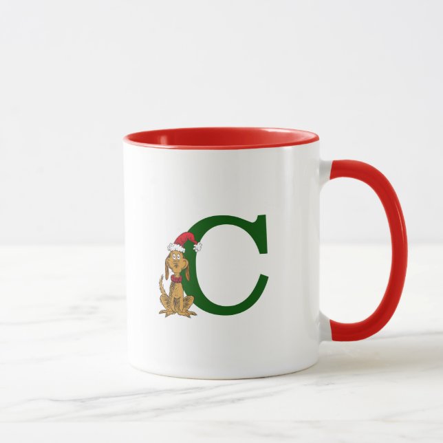 Mug Grinch Max Classique | Monogramme C (Droite)