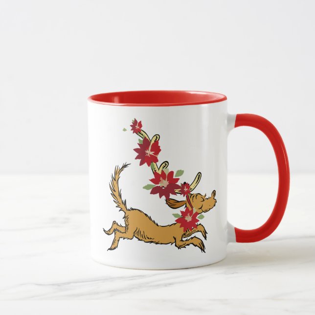 Mug Grinch | Max Poinsettia de Noël (Droite)