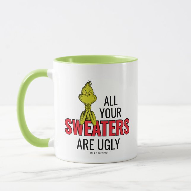 Mug Grinch | Tous Vos Pulls Sont Laids (Gauche)