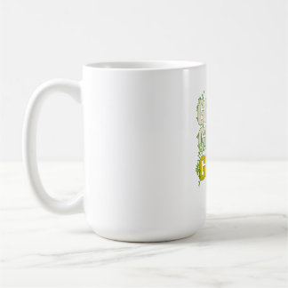 Mug GRIND.GROW.GLOW.—Inspirational Botanical Typograph