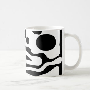 Mug Grip Vise : Noir et Blanc Abstrait