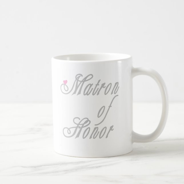 Mug Gris chics de dame de honneur (Droite)