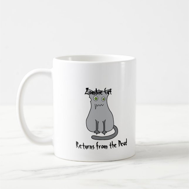 Mug Gris de chat de zombi (Gauche)