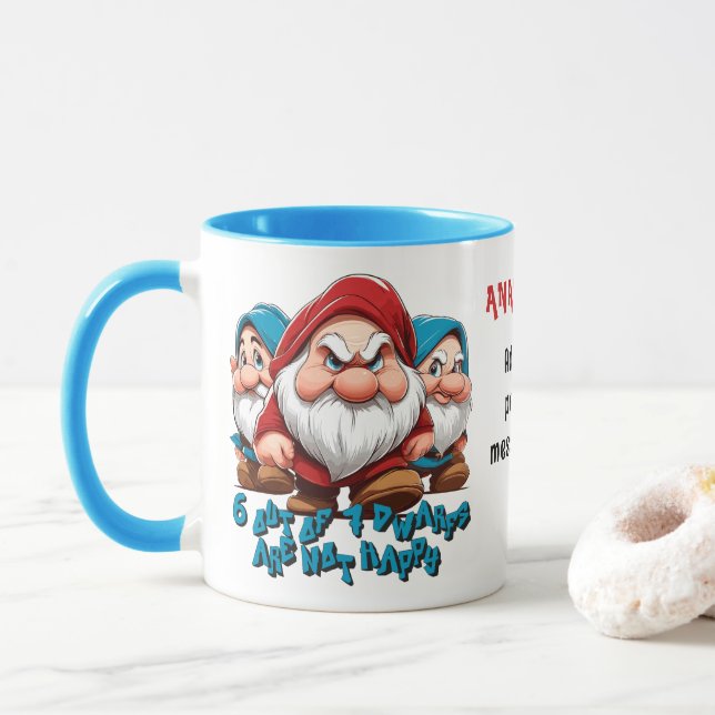 Mug Gris et amis coutume (Avec donut)