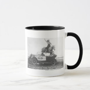 Mug Gris mignon sautant son cheval
