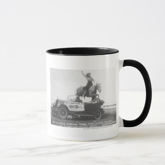 Mug Gris mignon sautant son cheval (Droite)