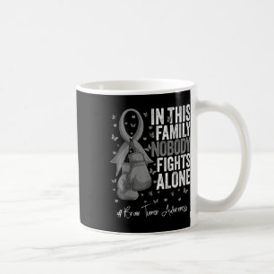 Mug Gris Ribbon Survivant Fighter Cerveau Tumeur Sensi