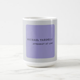 Mug Gris violet minimaliste classique professionnel