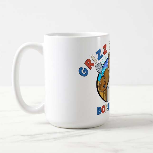 Mug Grizz & Grill : Né pour Sizzle La Bière, Le Burger (Gauche)