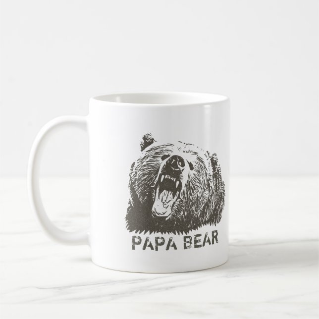 Mug Grizzly Bear Roar Papa Bear (Gauche)
