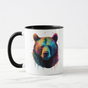 Mug Grizzly Oear Amateurs Pop Art Big Grizzly Ours