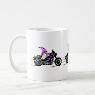 Mug Grognome violet lunatique à moto