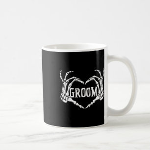 Mug Groom éffrayant Skeleton Mains Halloween Fiançaill