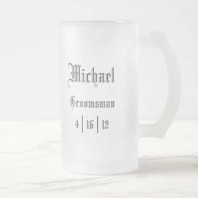 Mug Groomsman personnalisé (Droit)