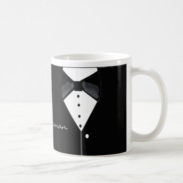 Mug Groomsman Tuxedo Design (Droite)