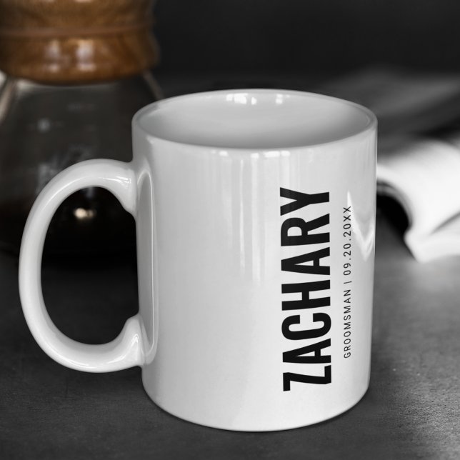 Mug Groomsmen Cadeaux Masculine mariage fête Meilleur  (Créateur téléchargé)