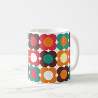 Mug Groovy 70s Retro Flower Pattern | Bold Boho Floral
