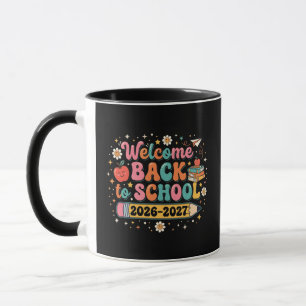 Mug Groovy Bienvenue de retour à l'école 2026-2027 Ens