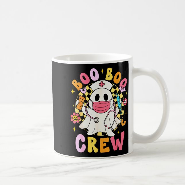 Mug Groovy Boo Boo Crew Nurse Funny Ghost Women Hallow (Droite)