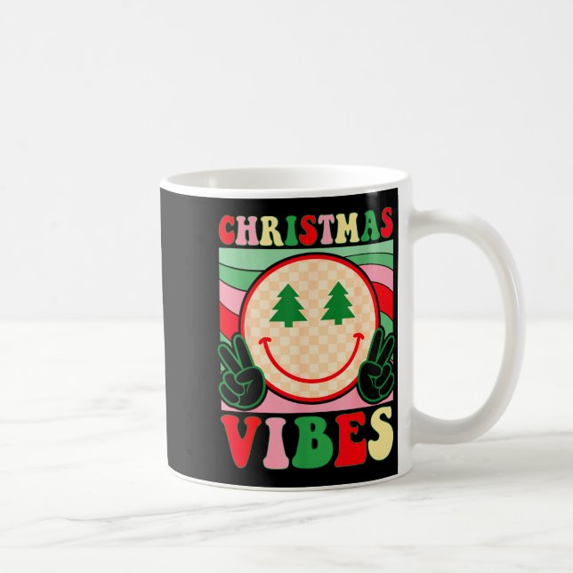 Mug Groovy Christmas Vibes Happy Christmas Day For Men (Droite)