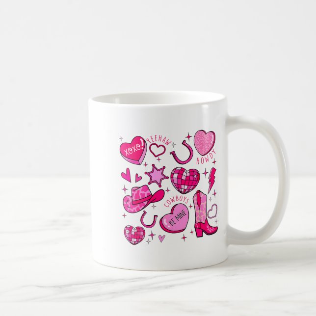 Mug Groovy Howdy Valentine Western Valentines Day Cowb (Droite)