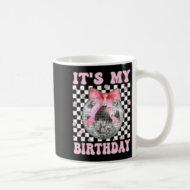 Mug Groovy It's My Birthday Teens Girls Disco Ball Coq (Droite)