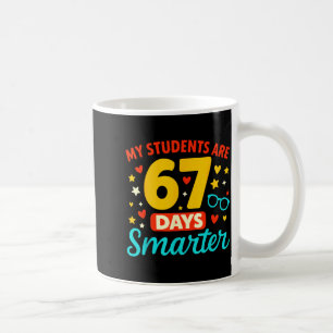 Mug Groovy Mes élèves sont 67 jours plus intelligents