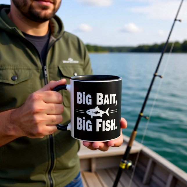 Mug Gros Appât Gros Poisson Pêche Drôle (Créateur téléchargé)