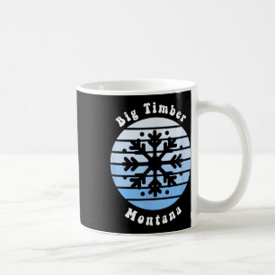 Mug Gros bois Montana Snowflake Noël hiver Souv