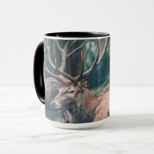 Mug Gros cerf Brown avec gros colliers