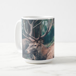 Mug Gros cerfs Brown avec de gros colliers