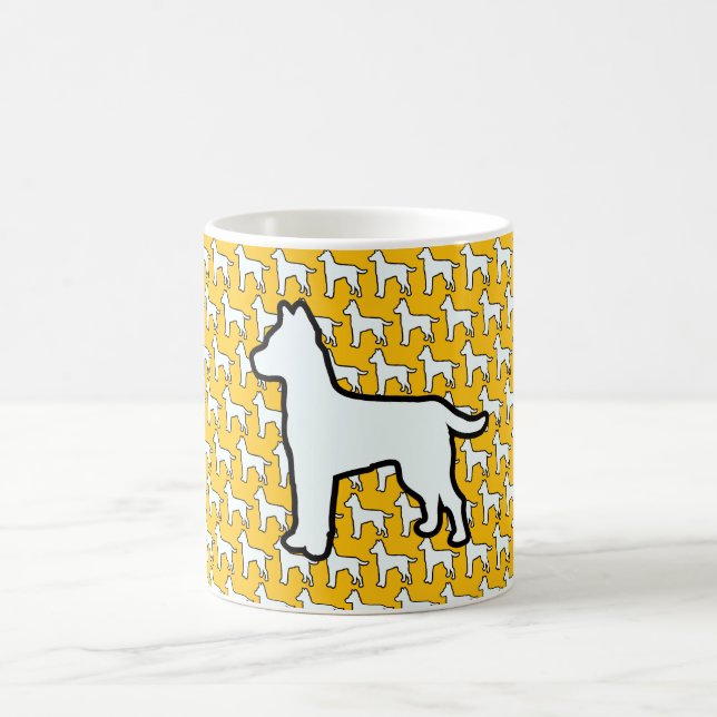 Mug Gros Chien Blanc Jaune (Centre)